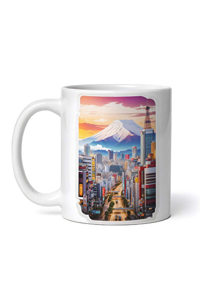 OEM Cană albă personalizată, orașul Osaka, INOVATIX®. 330ml