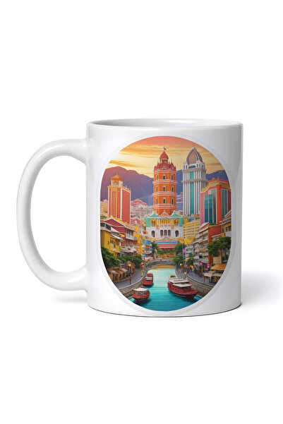 OEM Εξατομικευμένη Λευκή Κούπα, Macau City, Inovatix®. 330ml