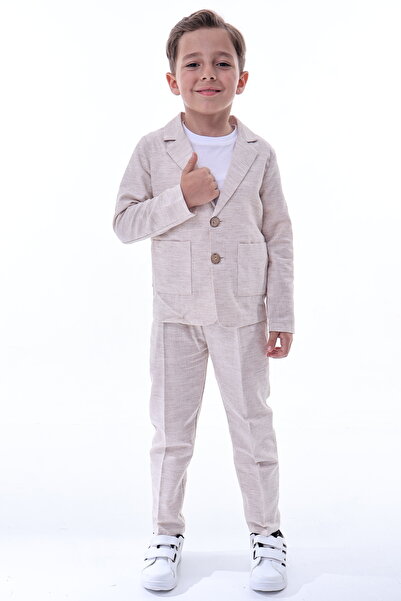 Tiril Tiril Boy's 3-Piece Linen (Organic) Suit