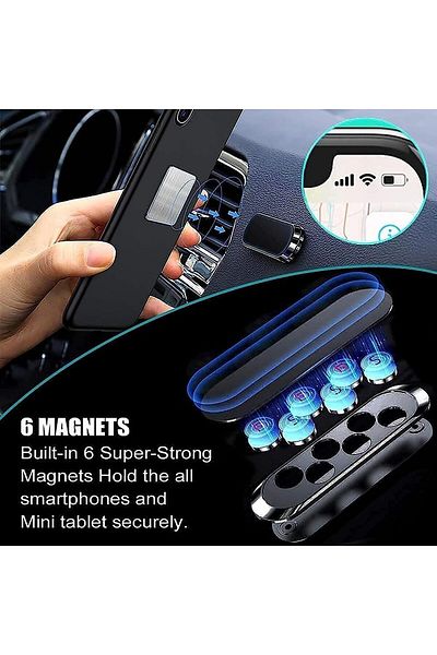 Go-Des Phone Mount, Smartphone Compatible, Universal Car Dashboard & Flat Surface Holder, Rotatable,