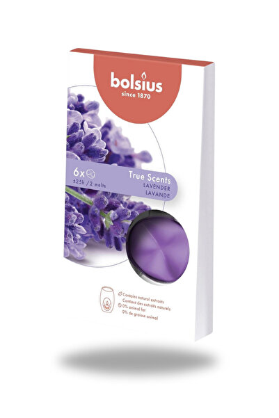 Bolsius | Kokulu Buhardanlık Eritme Mum Tableti - Lavanta - 2-3 Kere Eritme I...