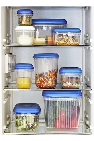 Addis 5L Seal Tight Storage Box – White/Blue, Airtight, BPA-Free, Stackable