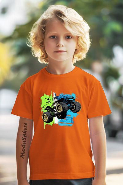 ModaSphere Offroad Vehicle Printed Children's Tee