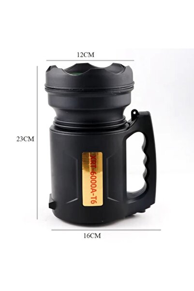 ELMHURST Professional Handheld Flashlight ELMHURST, LED, 30W, Rechargeable Battery, 1800 Lumens