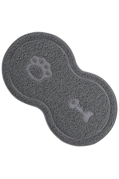 zola Animal feeding mat, non-slip, waterproof, 45x26 cm, gray