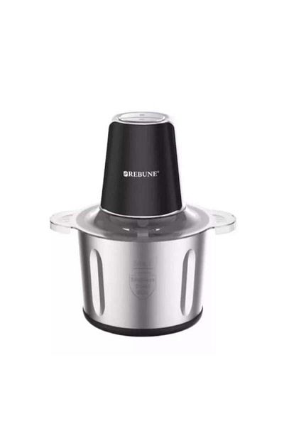 rebune Vegetable Chopper Ribbon 3L with 500W Power, Silver - RE-2-193