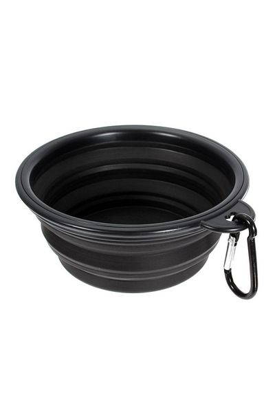 zola Bol portabil pentru animale, pliabil, plastic, 300 ml, negru