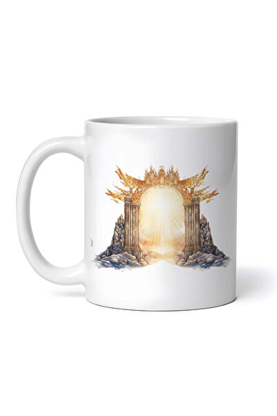 OEM Cană albă personalizată, Poarta către Libertate, INOVATIX®. 330ml