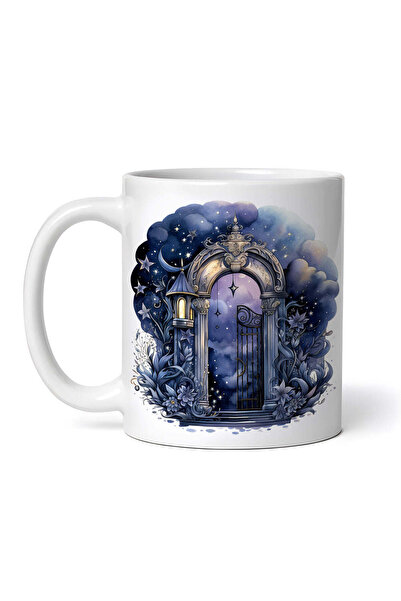 OEM Cană albă personalizată, Poartă cu felinar, INOVATIX®. 330ml