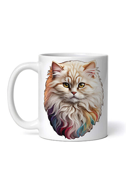 OEM Cană albă personalizată, pisică persană, INOVATIX®. 330ml