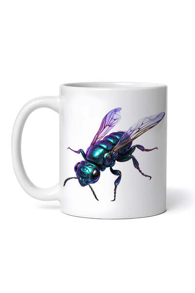 OEM Εξατομικευμένη Λευκή Κούπα, Μαγική Μύγα, Inovatix®. 330ml