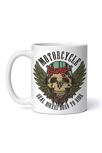 OEM Εξατομικευμένη λευκή κούπα, Motorcycle Gang Αληθινοί μοτοσικλετιστές γενν...