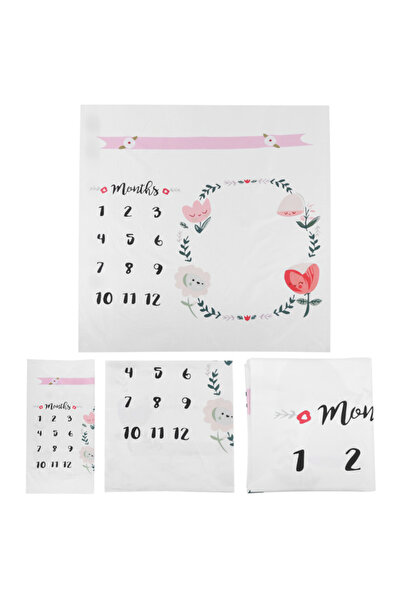 zola Κουβέρτα μωρού, φόντο φωτογραφίας, με λουλούδια, μαλακό υλικό, 103x103 εκ.