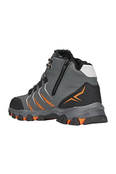 Liger Erkek İçi Yünlü Fermuarlı Su İtici Trekking Outdoor Bot FÜME - TURUNCU