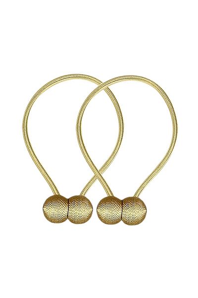 OEM Set 2 buc Bratara magnetica de prindere perdele/draperii, model GOLDEN BALLS