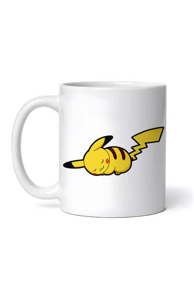 OEM Cană albă personalizată, Pokemon Pikachu dormind, INOVATIX®. 330ml