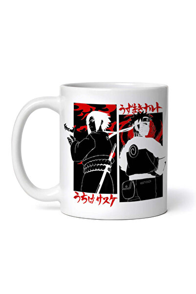 OEM Cană albă personalizată, Naruto Shippuden versus Sasuke, INOVATIX®. 330 ml