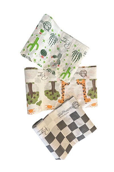 Regron Tek Kullanımlık Pratik Masa Aktivite Kullan At Piknik Kamp Örtüsü 3'lü Rulo Parti Örtüsü