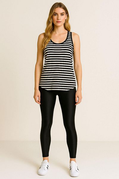 COTENCONCEPT A-Line Thick Strap Basic Cotton Tank Top T-Shirt