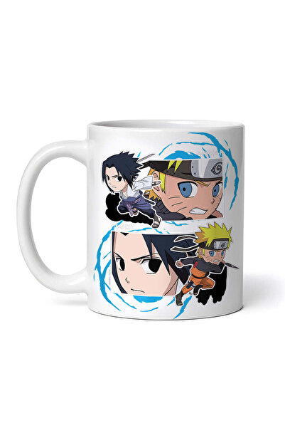 OEM Cană albă personalizată, Naruto vs Sasuke, INOVATIX®. 330ml