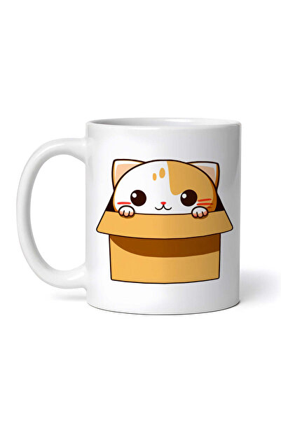 OEM Εξατομικευμένη λευκή κούπα, δώρο Kitty, INOVATIX®. 330ml