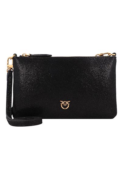 PİNKO Flat Horizontal Umhängetasche Leder 20 Cm