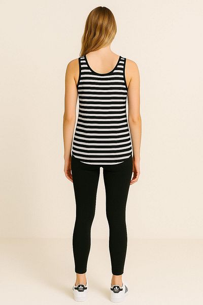 COTENCONCEPT A-Line Thick Strap Basic Cotton Tank Top T-Shirt