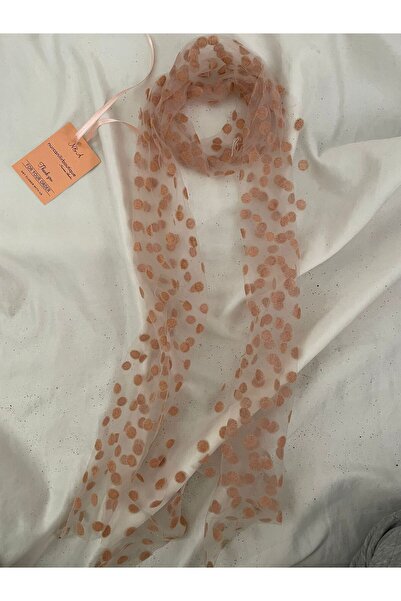 Nurcanilirboutique منديل للرقبة بتفاصيل منقطة وعصابات شعر وإكسسوارات للحقيبة