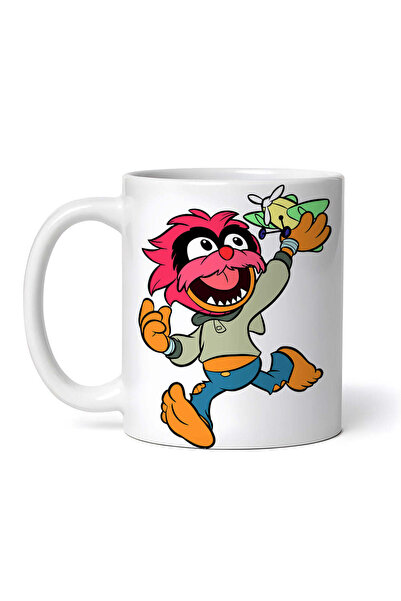 OEM Εξατομικευμένη λευκή κούπα, Muppet Kermit που παίζει με το αεροπλάνο, INO...