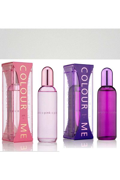 Colour Me Colour Me Perfume combo Purple and Pink men and women EDP 200 ml