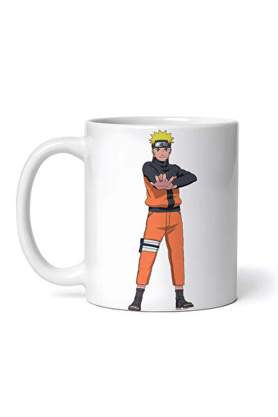 OEM Cană albă personalizată, Naruto puterea mâinilor, INOVATIX®. 330ml