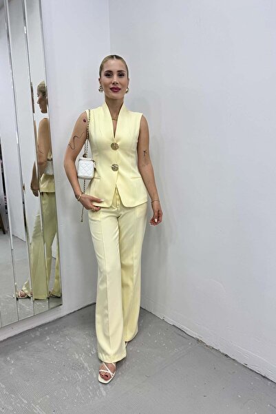 YK FASHION Tasarım Yelek Takım
