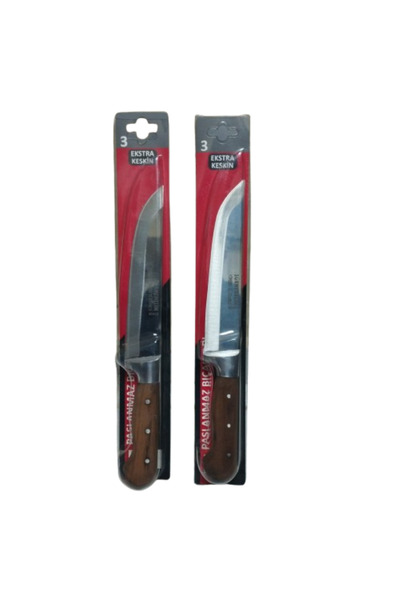 Hırdavatistan SÜRMENELİM EL DÖVMESİ EXTRA KESKİN KASAP BIÇAĞI 18 CM 2 ADET