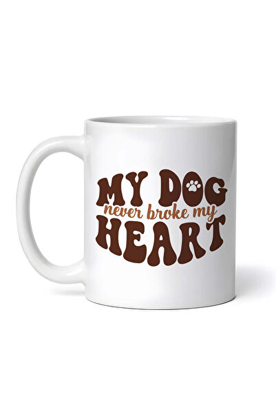 OEM Cană albă personalizată, Câinele meu nu mi-a frânt niciodată inima, INOVA...