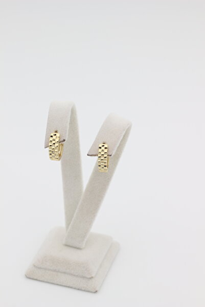 XUPING JEWELRY Stil Incisi 14 Ayar Altın Kaplama, Figürlü Baklava Desen Küpe