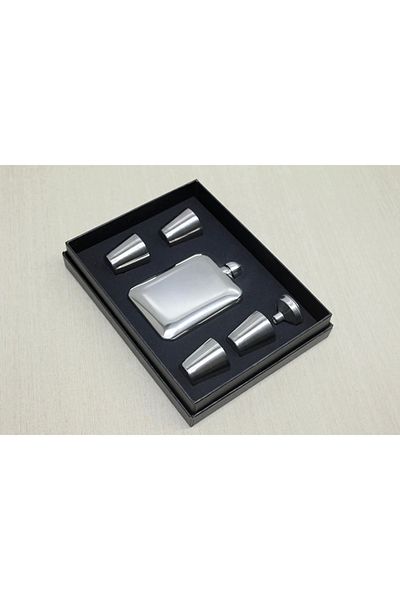PRATİKOBA 4 Shot Glass Flask Set Alk3907