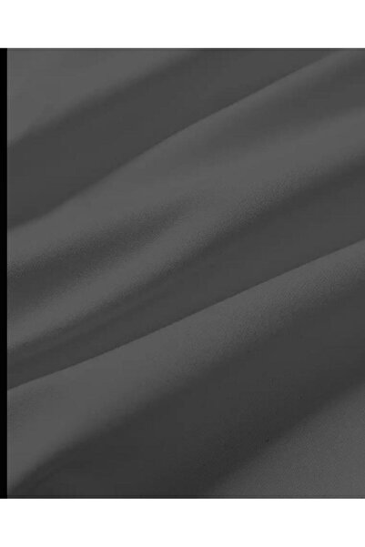 SELENA BUTİK Unisex Στρογγυλή λαιμόκοψη Σκούρο Γκρι βαμβακερό μπλουζάκι