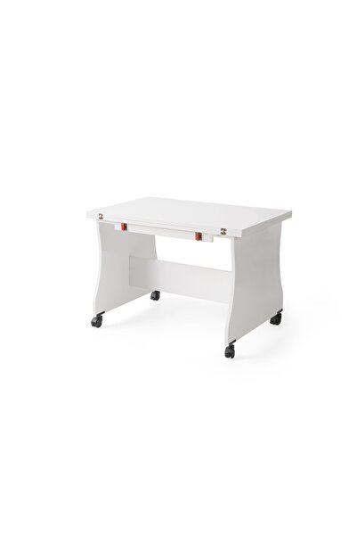 MUTLUALIŞVERİŞMERKEZİ Açılabilir Tekerlekli Orta Sehpa Büyüyen Masa 60x95