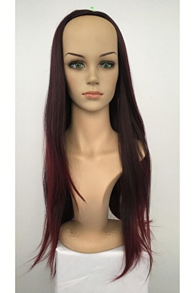 papatya peruk Kızıl Düz Uzun Sentetik Peruk