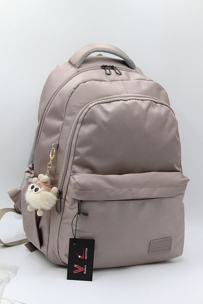 Harmela 34100 Water Resistant Daily School Backpack Unisex School Bag Mink