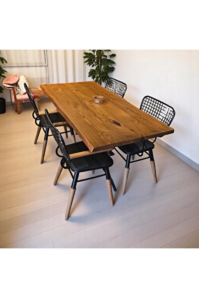 Home 200x100 Ceviz Yemek masası, Yemek Odası Masası, Ahşap Yemek Masası, Doga...