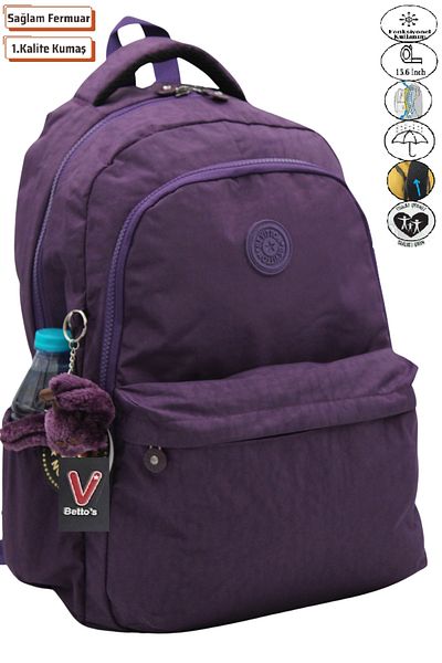 Harmela 2200 School Backpack Water Resistant Unisex Daily & School Bag Purple