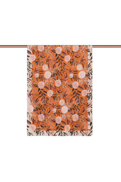 ipekevi Turuncu Çardak Gülü Pamuk Şal