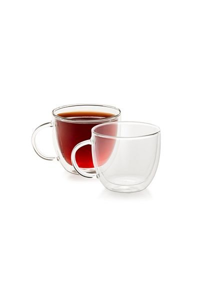 ETA Set 2 Cesti Pentru Ceai 9153 91000, 2 X 400 Ml, Sticla Borosilicata Cu Pereti Dubli
