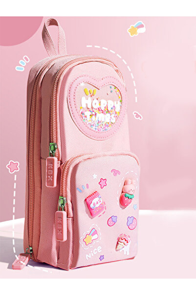 MAVIGOK kawai kore tarzi kalem çanta(kalemlik)3 bölme 6 hücre