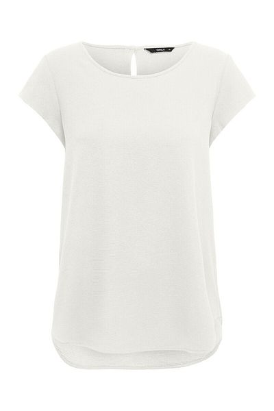ONLY , Nova Lux Short Sleeved Oversize Blouse, White, 36