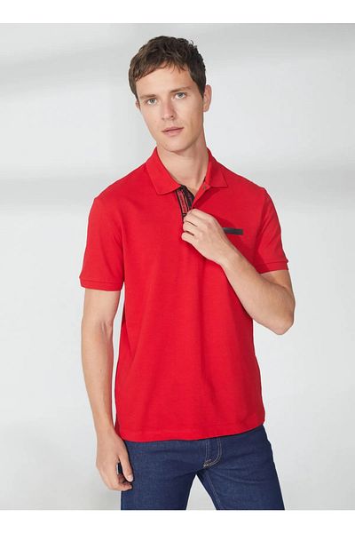 GMG FIRENZE Polo Neck 100% Cotton Slim Fit Men's T-Shirt