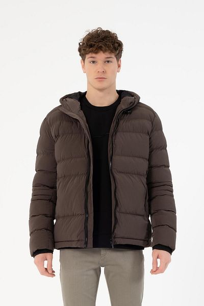 GMG FIRENZE Hooded Slim Fit Men's Coat