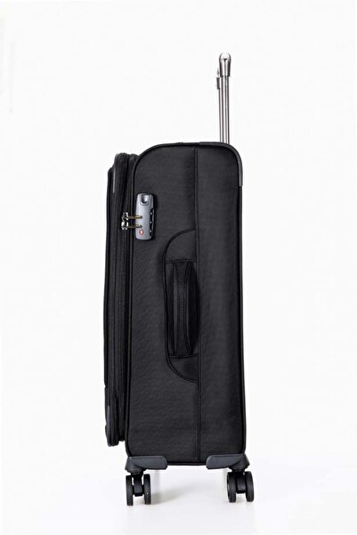 ÇÇS Unisex Ultra Light Hafif Lüx Kumaş Ithal Körüklü Valiz T620