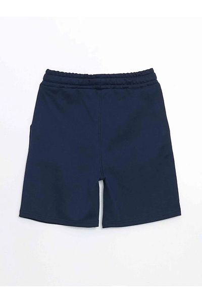 LC Waikiki Lc Navy Blue Elastic Waist Printed Boy's Shorts Lc Outlet